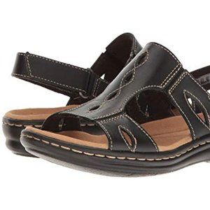 Clark's sandals Wide 9.5 - black leather